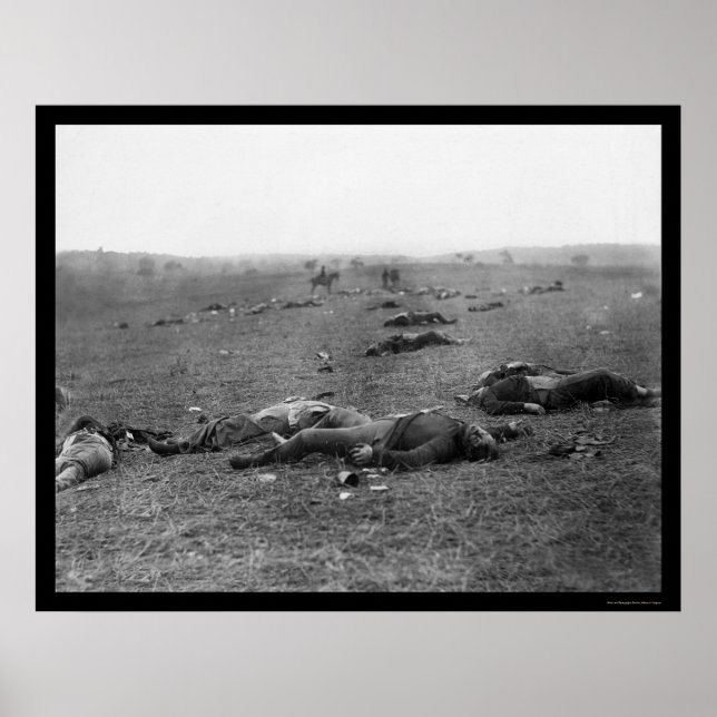 Dödsskörning vid Gettysburg, PA 1863 Poster (Framsidan)