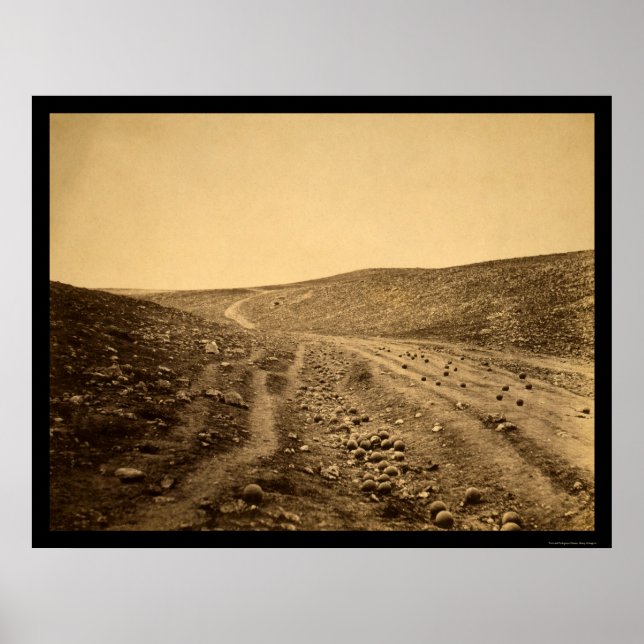 Dödsskuggans dal 1855 poster (Framsidan)