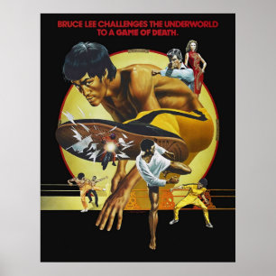 Dödsspel 1978 Film Berömd KungFu Jet Kune Do Poster