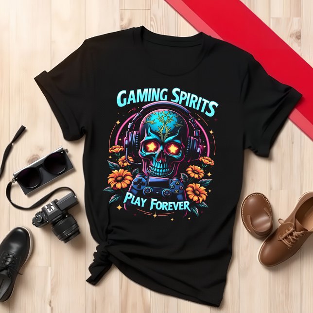 Dödsspelarens dödsdag - Skulldesign T Shirt (Skapare uppladdad)