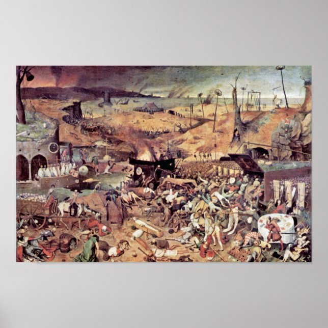 Dödstriumf vid Bruegel D. Ä. Pieter Poster (Framsidan)