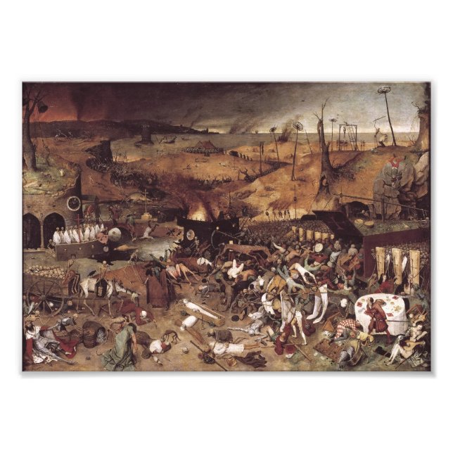 Dödstriumfen av Peter Bruegel Fototryck (Framsidan)