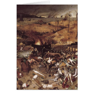 Dödstriumfen av Peter Bruegel Hälsningskort