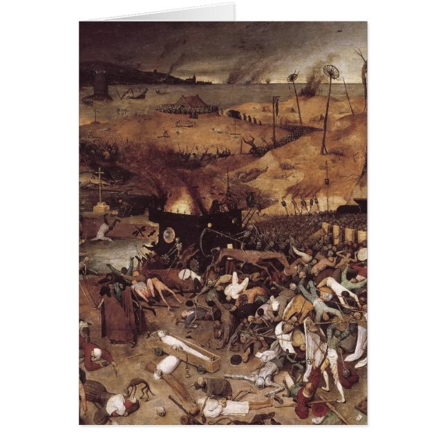Dödstriumfen av Peter Bruegel Hälsningskort (Framsidan)