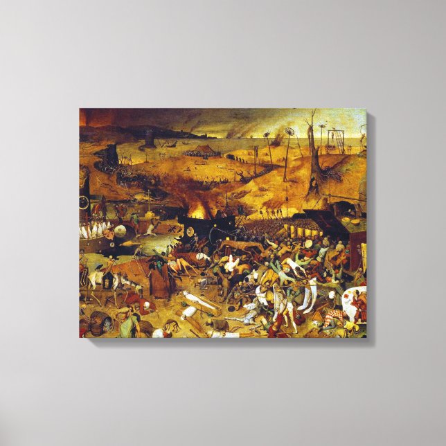 Dödstriumfen av Pieter Bruegel den äldre Canvastryck (Framsida)