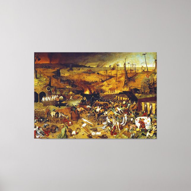 Dödstriumfen av Pieter Bruegel den äldre Canvastryck (Framsida)