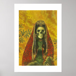 Dödsutskrift av Witch Art Poster