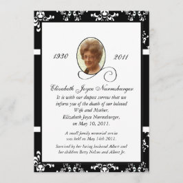 Dödsvarning för svart och vit mask meddelande