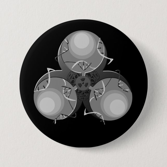 Dödsvirus Biohazard Knapp (Framsida)