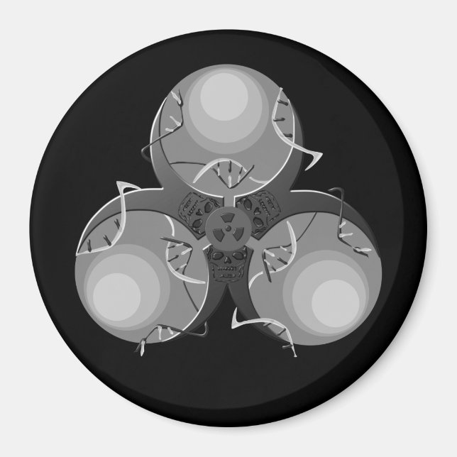 Dödsvirus Biohazard Magnet (Framsidan)