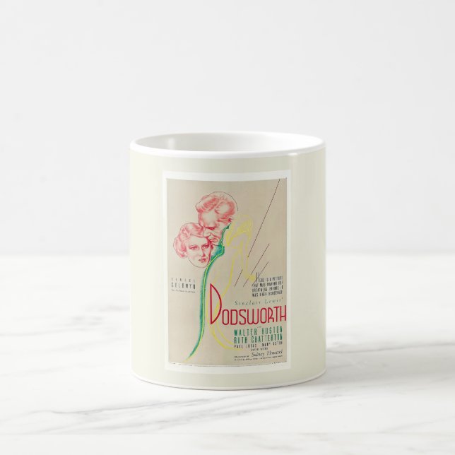 Dodsworth, Film, Movie, Advertising Vintage Stil Kaffemugg (Center)