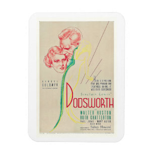 Dodsworth, Film, Movie, Advertising Vintage Stil Magnet
