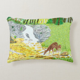 Doe and Fawn Prydnadskudde