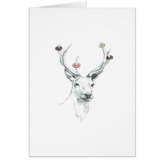 doe-nöt hjort hälsningskort