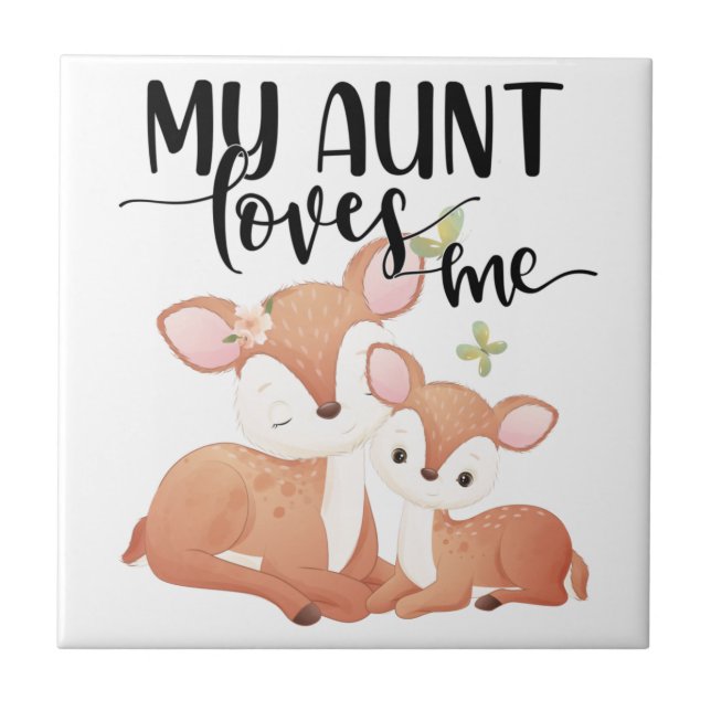 Doe och Fawn My Moster Kärlek me Kakelplatta (Framsidan)