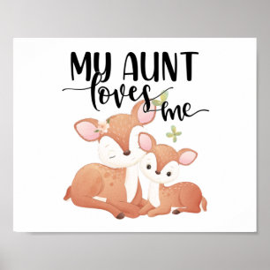 Doe och Fawn My Moster Kärlek me Poster
