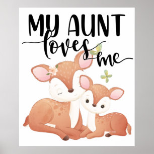 Doe och Fawn My Moster Kärlek me Poster
