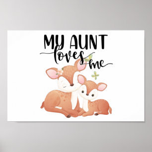 Doe och Fawn My Moster Kärlek me Poster