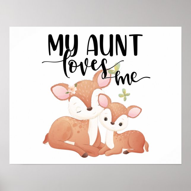 Doe och Fawn My Moster Kärlek me Poster (Framsidan)