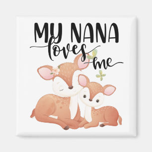 Doe och Fawn My Nana Kärlek Me Magnet