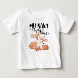 Doe och Fawn My Nana Kärlek Me T Shirt