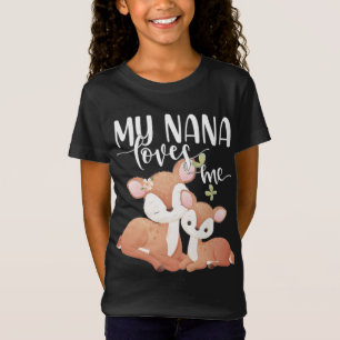 Doe och Fawn My Nana Kärlek Me T Shirt