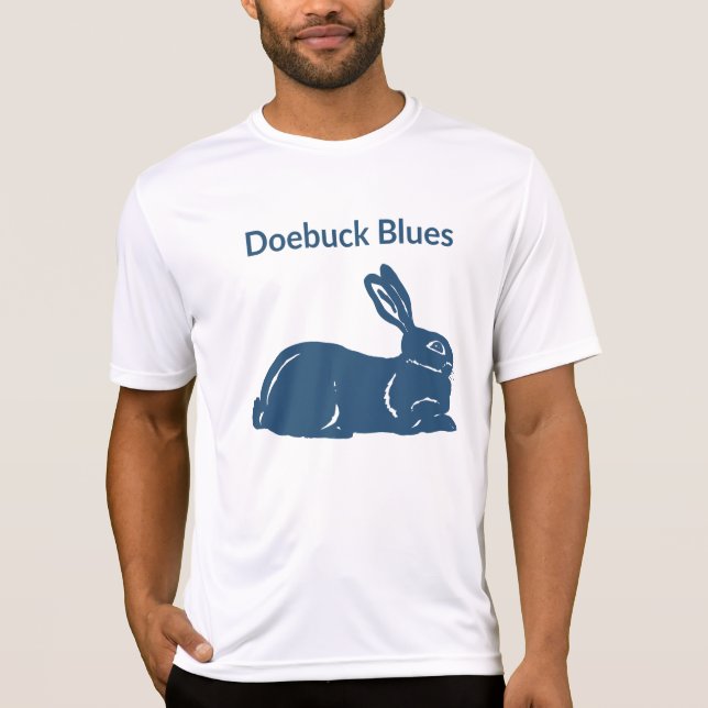 Doebuck Blues Sällsynt, Heritage Rabbit Activewear T Shirt (Framsida)