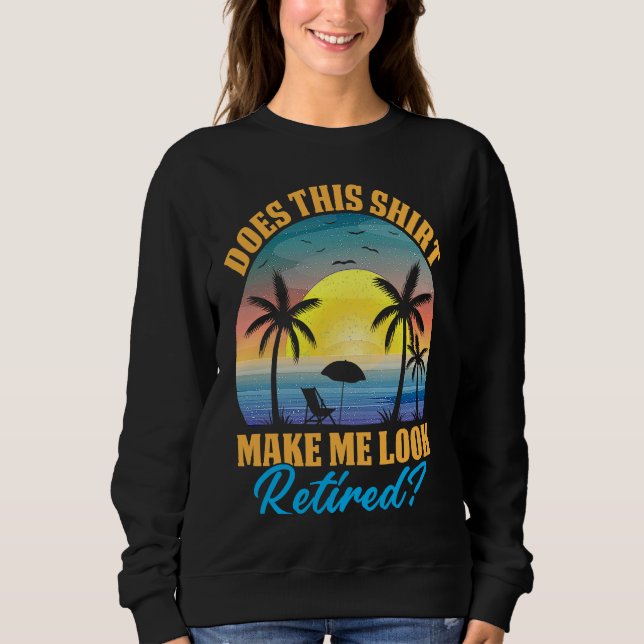 Does This Make Me Look Retired Retro Retirement 1 T Shirt (Framsida)