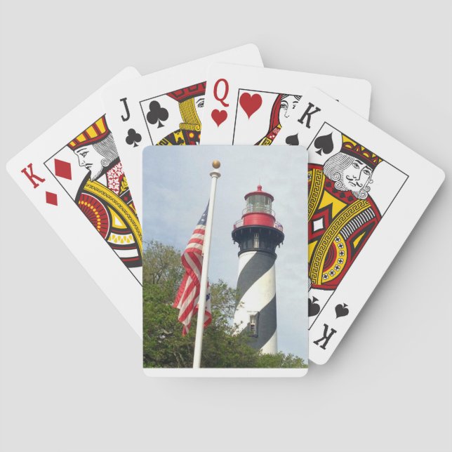 DOF - fyr- och Flagga Poker-kort Casinokort (Baksidan)