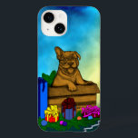 Doft i A-boxen, God jul<br><div class="desc">Lucky Little Hund i Giftbox,  God jul! ~~~ Puppy in A Box ,  God jul ~ färgpenna teckning by Krisi ArtKSZP ~~ Store Category >>>> Hund - Hund >> Puppy in A Box God jul</div>