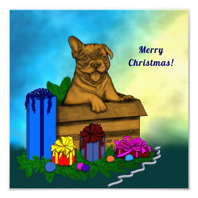 Doft i A-boxen, God jul Fototryck (Framsidan)