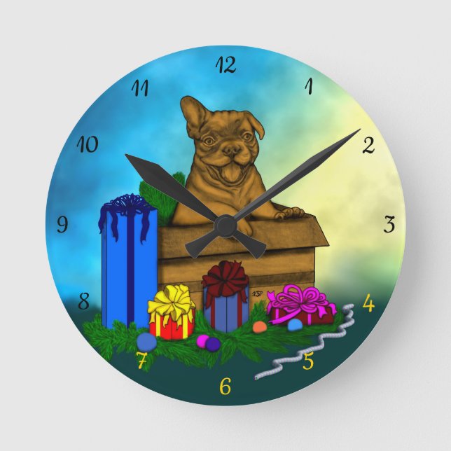 Doft i A-boxen, God jul Rund Klocka (Framsida)