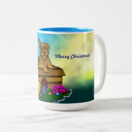 Doft i A-boxen, God jul Två-Tonad Mugg