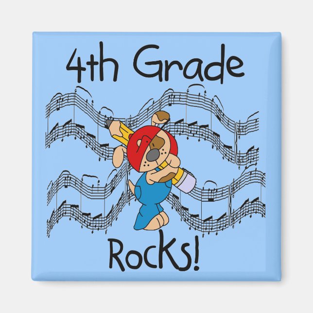 Doft med blyertspenna 4:e Klass Sten Magnet (Framsidan)