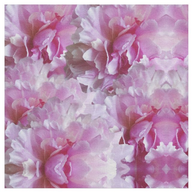 Doft rosa blommar tyg (Närbild)