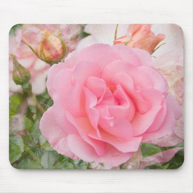 Dofta moln rosa Mousepad Musmatta (Framsidan)