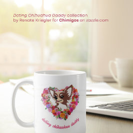 Doftande hjärta från Chihuahua pappa ro Kaffemugg