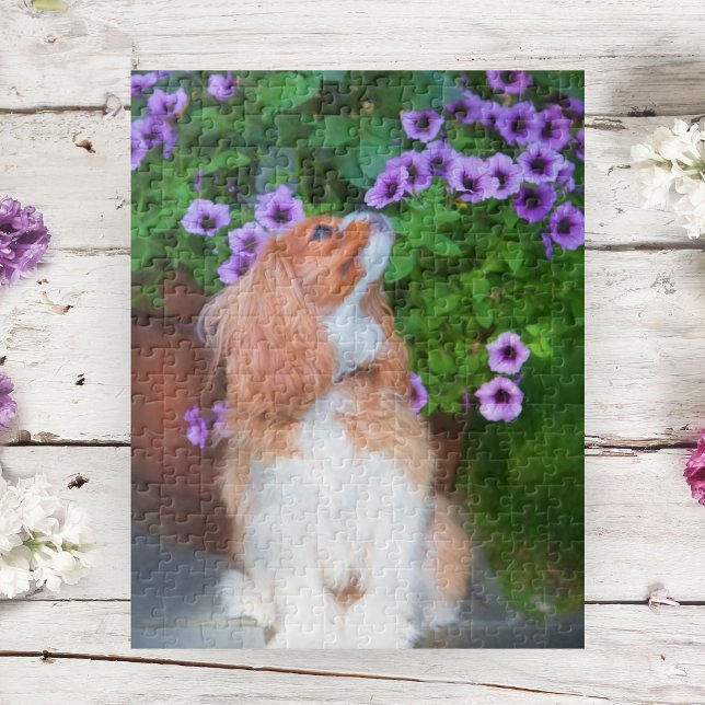 Doftande Petunior Cavalier King Charles Spaniel Pussel (Skapare uppladdad)