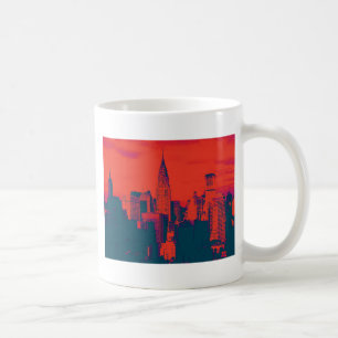 Doften Red Retro Stil Pop Art New York City Kaffemugg