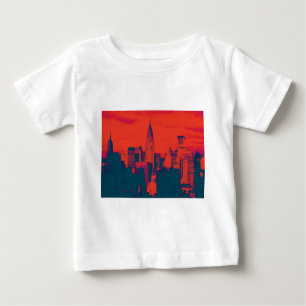 Doften Red Retro Stil Pop Art New York City T-shirt