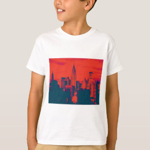 Doften Red Retro Stil Pop Art New York City Tröja