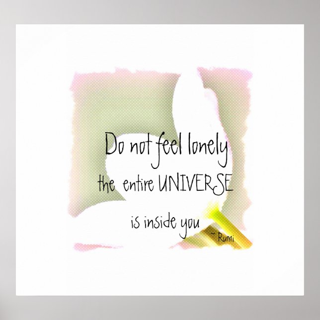 Doften Tulilp Rumi Quote Poster (Framsidan)