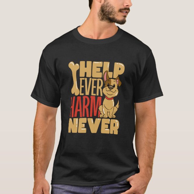 Dog Adoption Animal Rescue Animal Rights Rescue An T Shirt (Framsida)