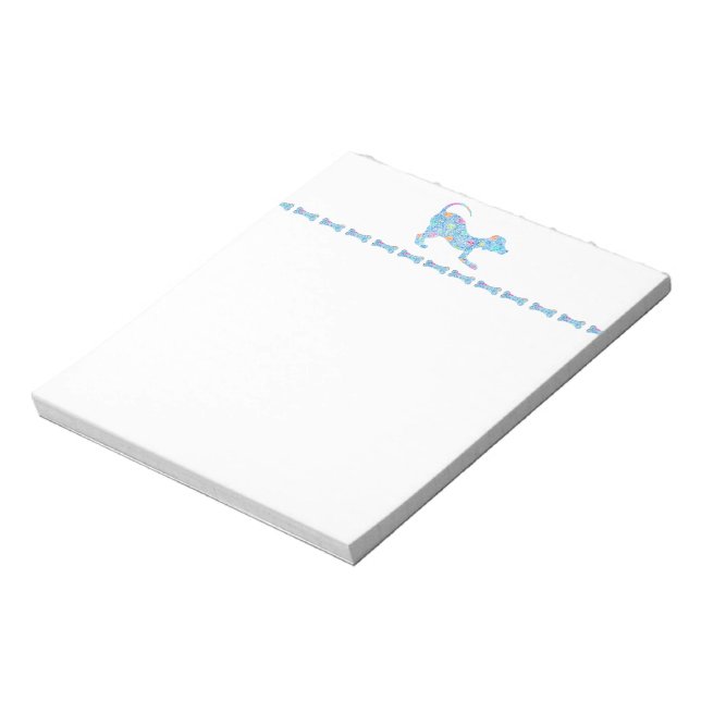 Dog and Bone Notepad Anteckningsblock (Roterad)