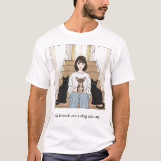 Dog and Cats Are My Friends T Shirt