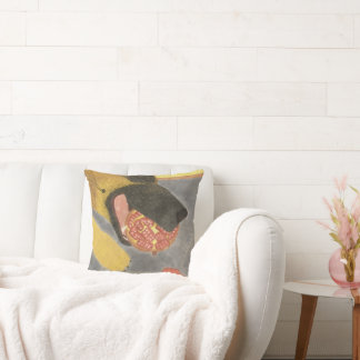 Dog and pomegranate pillow kudde