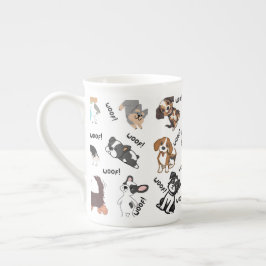 Dog and Woof Benporslin Mugg
