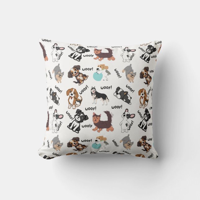 Dog and Woof  Cushion Kudde (Framsida)