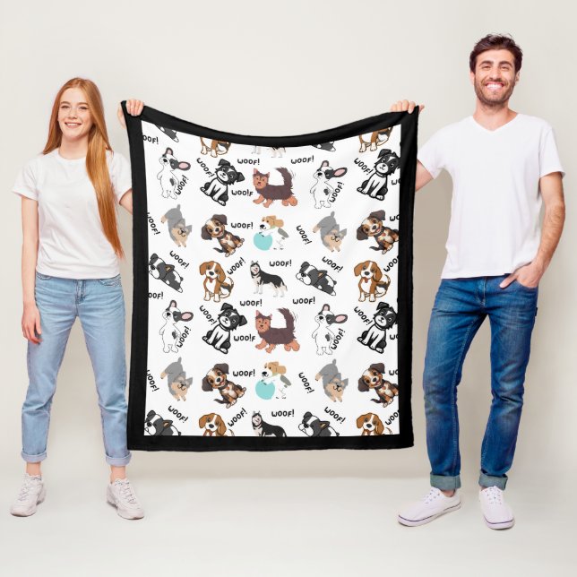 Dog and Woof   Fleecefilt (På plats)