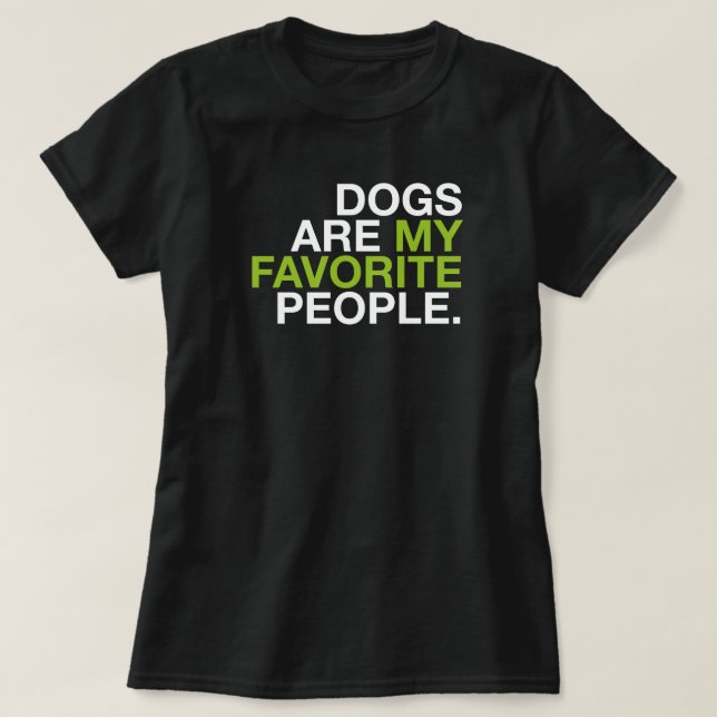 Dog are my Favorite People -Minimal Typography Tee (Design framsida)